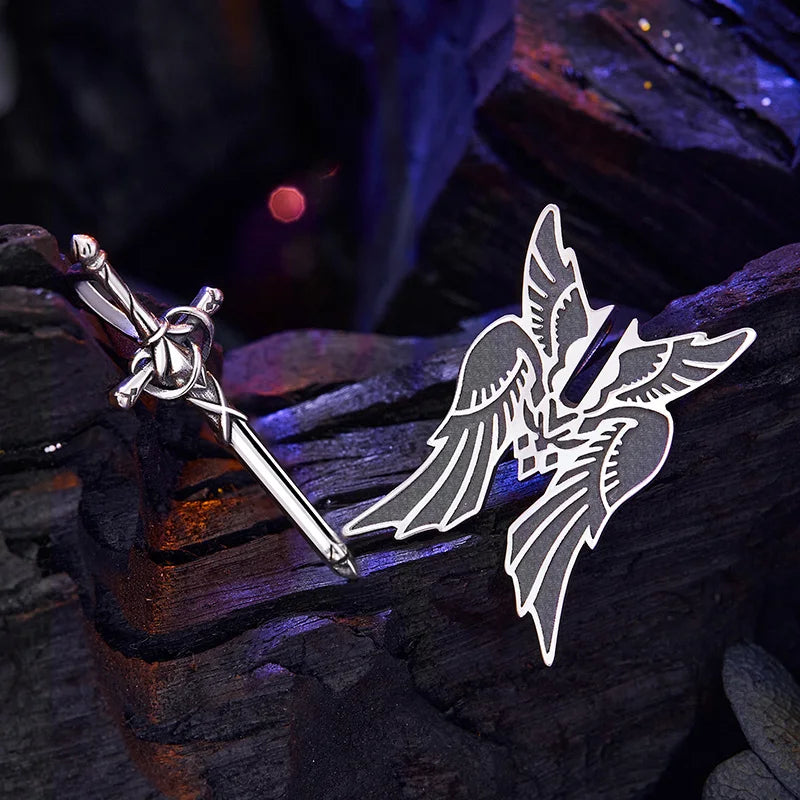 Fate Apocrypha Anime Ruler Pendant 925 Silver Jewelry Necklace FA FGO Religious Cross Cosplay Jeanne d'Arc Gift