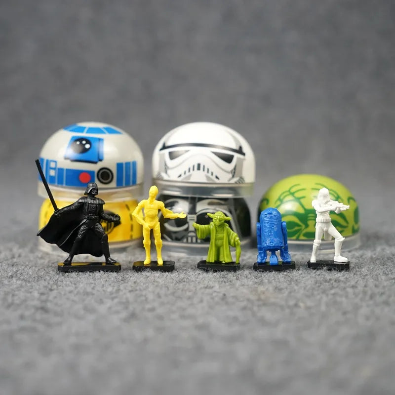 Star Wars Mini Figure Gashapon Toy Table Ornaments Miniature Game Chess Stormtrooper R2D2 Yoda Master C-3PO Model