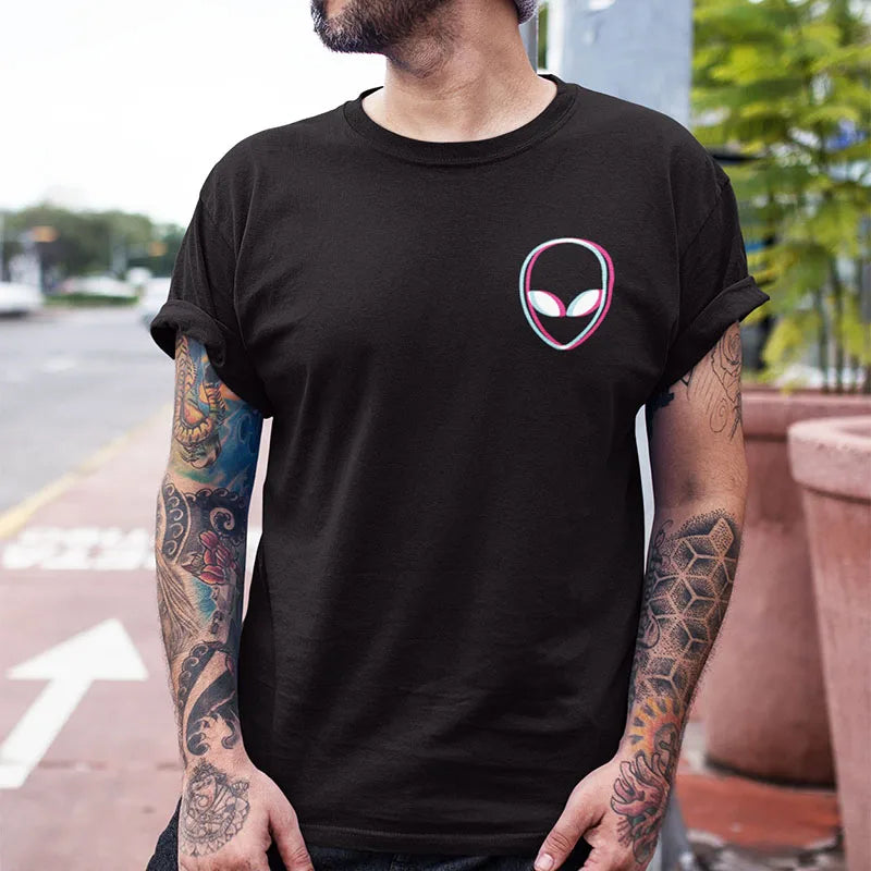 Alien Tshirt 100% Cotton US Size Men Women Summer Tops Tee