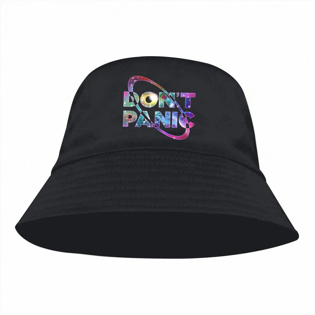 Don't Panic Space Unisex Bucket Hats The Hitchhikers Guide To The Galaxy Film Hip Hop Fishing Sun Cap Fashion Style Designed