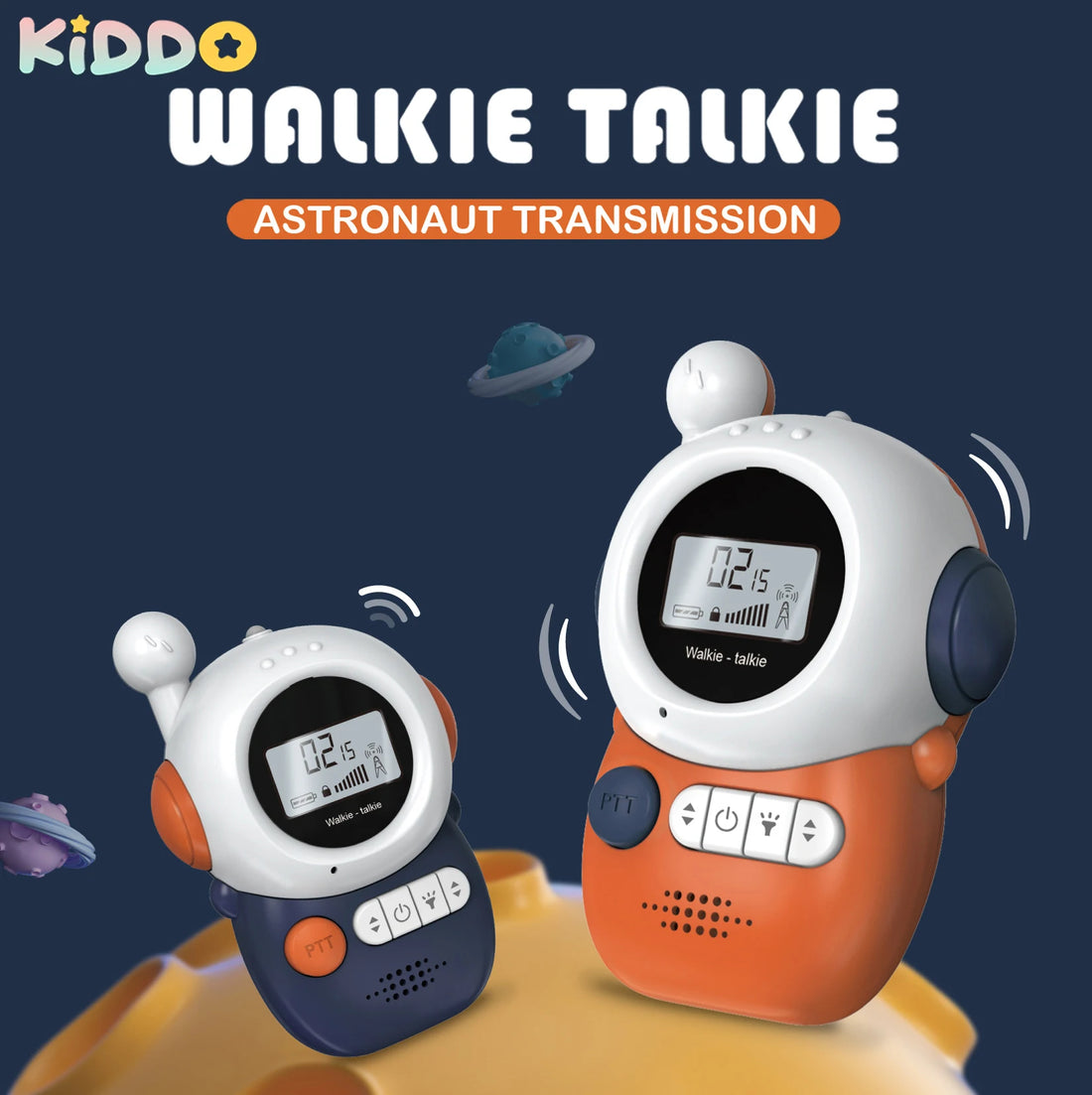 2PCSKids Walkie Talkie Electronic Toys Children Spy Gadgets Baby Radio Phone 3km Range Christmas Birthday Gift For Boys Girls