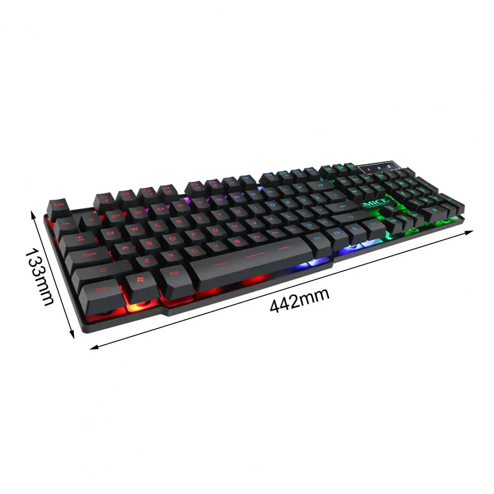 for PC Backlit Mechanical Keyboard Wired Keyboard iMice AK-600 Gaming 104 Keys RGB Gamer Teclado Gamer Mecanico Clavier