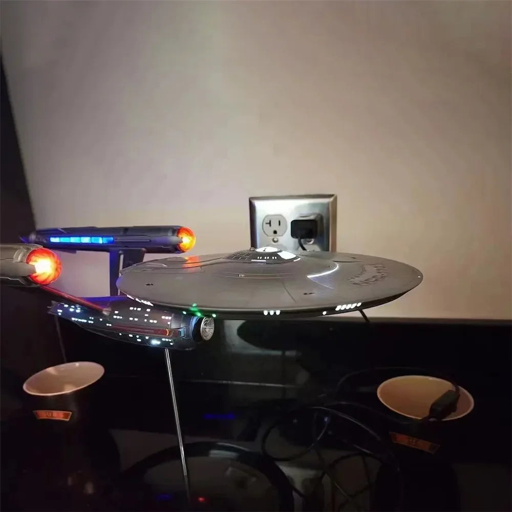 Star Trek Enterprise 1:1000 Model Display Aircraft Light Starship Flying Saucer Night Light Ornaments Collectible Model Decor