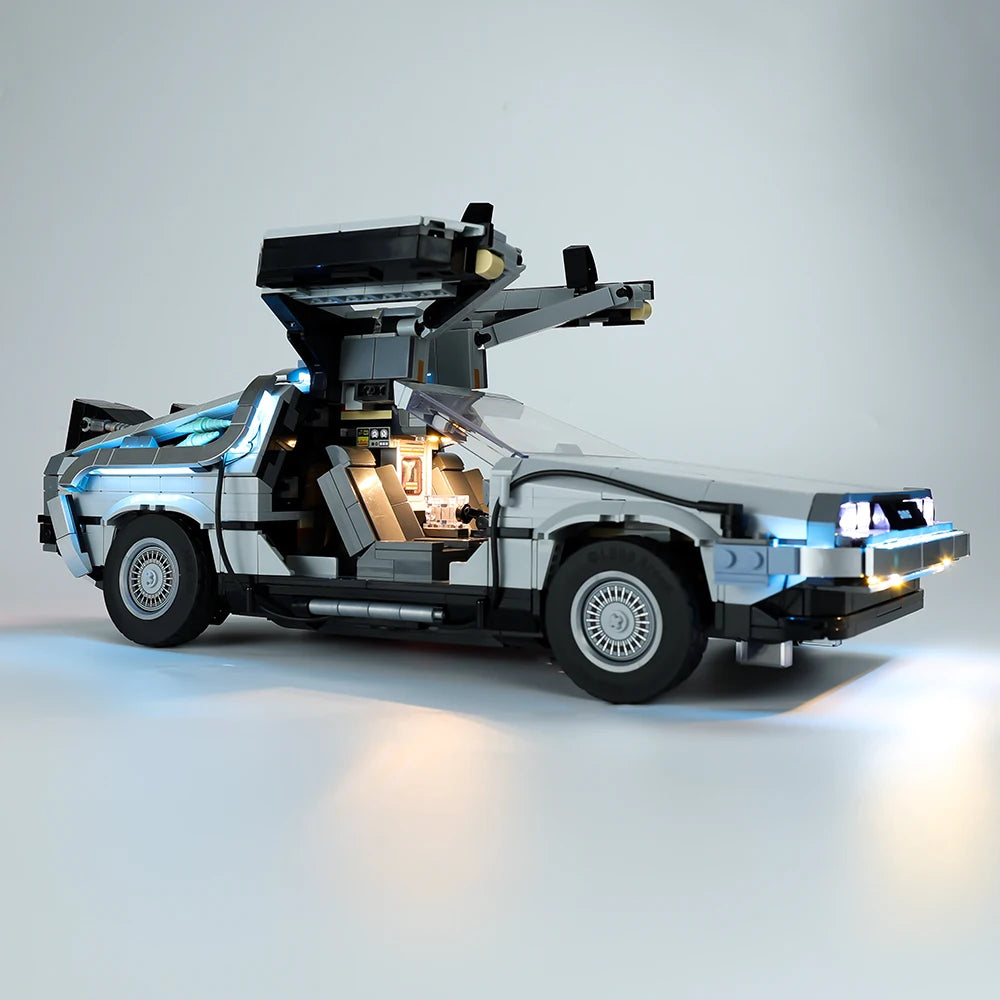 LED Light Set For Creator 10300 Back to the Future Time Machine Racing Car Model Building Blocks Toy Only Lighting Kit Not Model