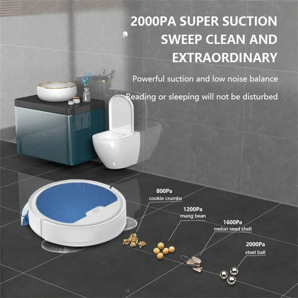 2024 NEW Vacuum Cleaner APP Remote Automatic Control Sweeping Robot With Water Tank Sweep and Wet Mopping Vacuum Cleaning