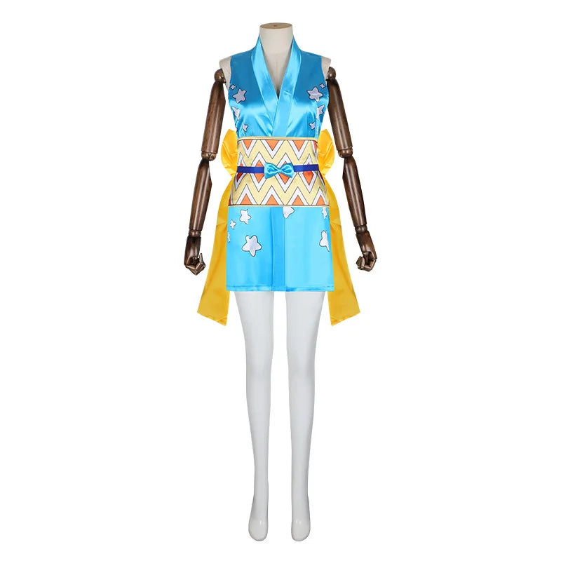 One Piece Nami Cosplay Costume Kimono Dress Outfits Fantasia Anime Girls Halloween Carnival Party Roleplay Disguise Clothes