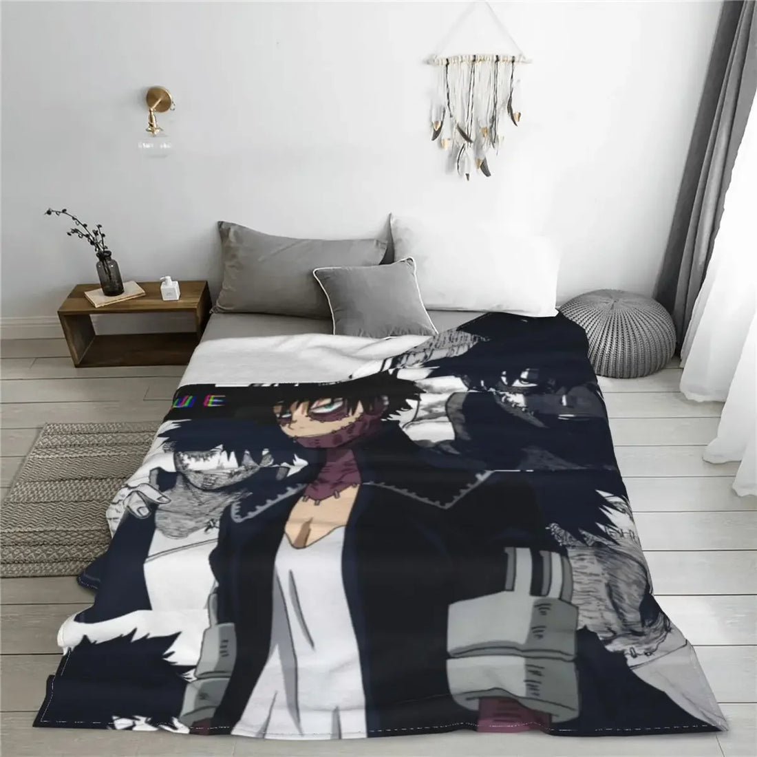 Anime Velvet Throw Blankets My Hero Academia Hone Nuki Juzo Blanket for Sofa Car Super Soft Bed Rug