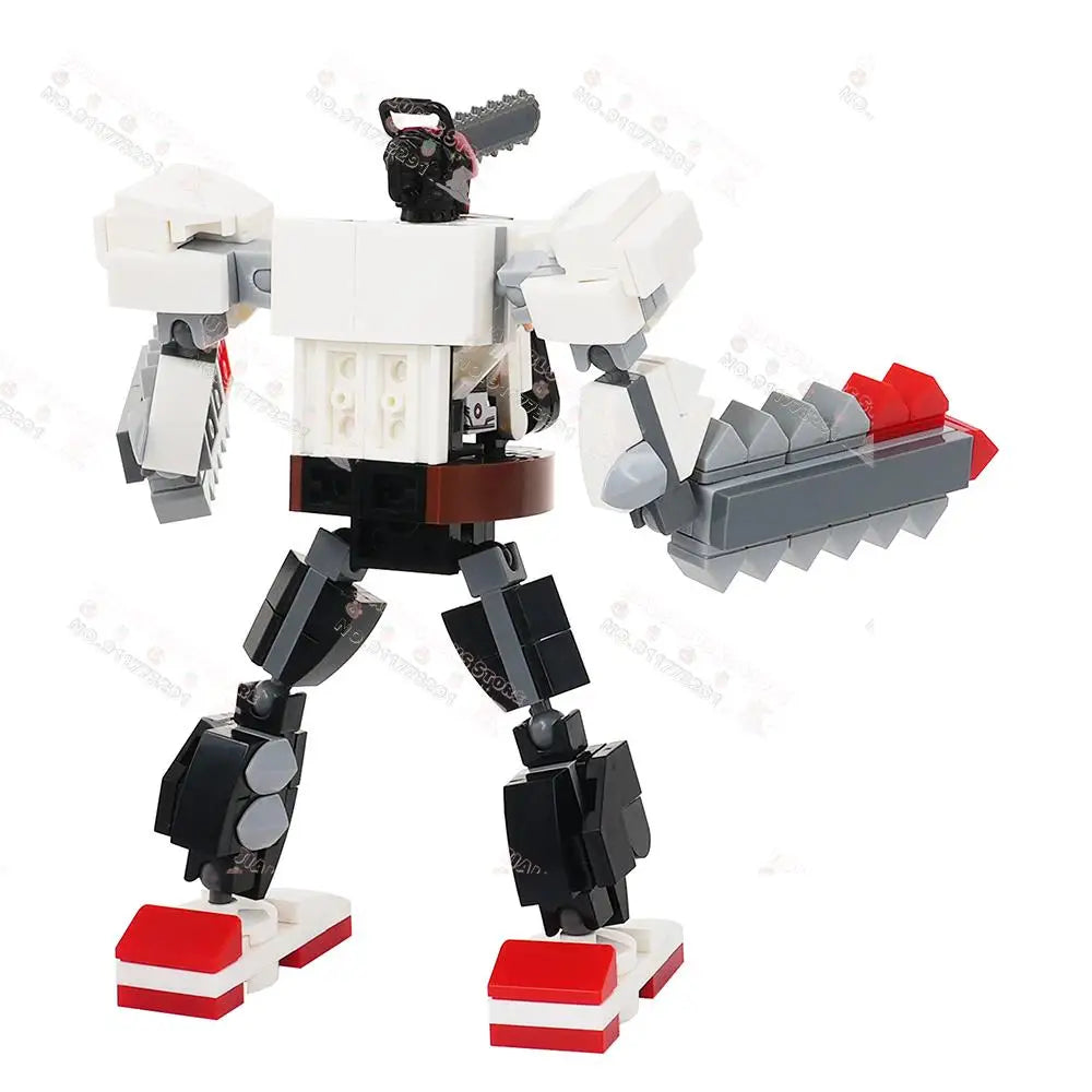 Creative Series MOC Sci-Fi Mecha Model Building Blocks DIY Decoration Compatible Action Figure Assembly Bricks Toys For Children