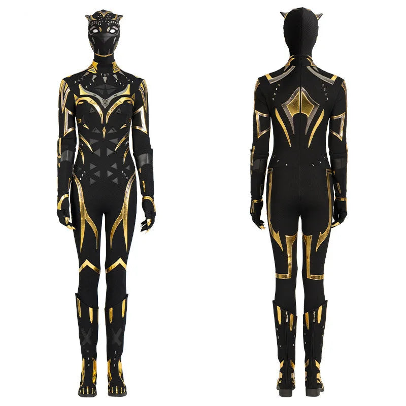 Panther 2 Wakanda Forever Superhero Black Shuri Cosplay Costume Suit Jumpsuit Bodysuit Carnival Costume For Women Men Kids