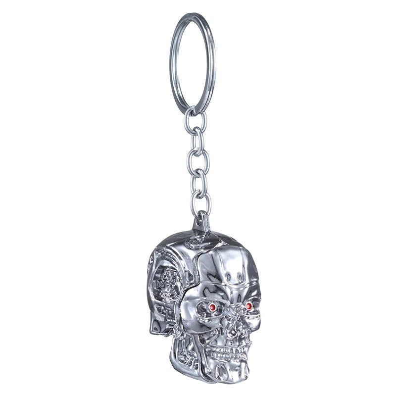 Hot Sale Terminator Skull Head Keychain Men Women Fashion Pendant Keyring Jewelry Car Key Accessories
