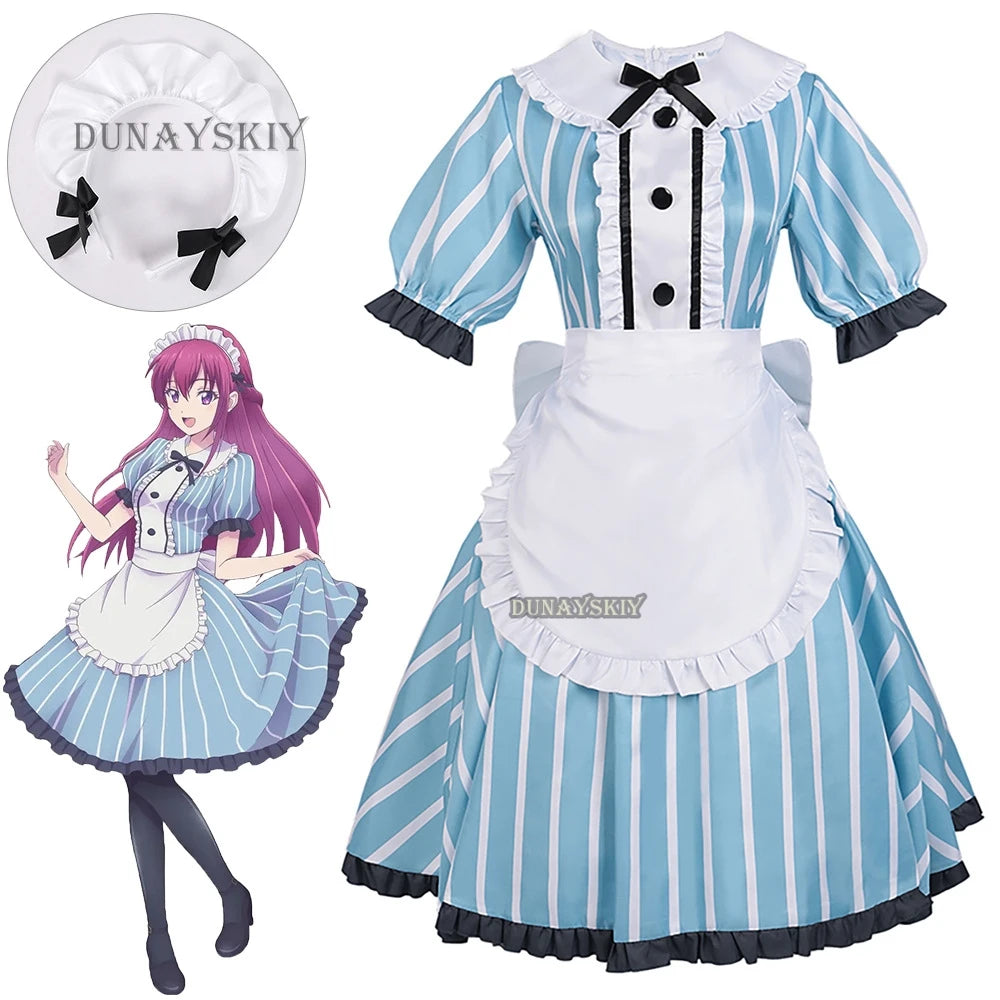 Anime The Cafe Terrace and Its Goddesses Movie Shiragiku Ono Cosplay Costume Outfits Halloween Carnival Role Play Party Suit