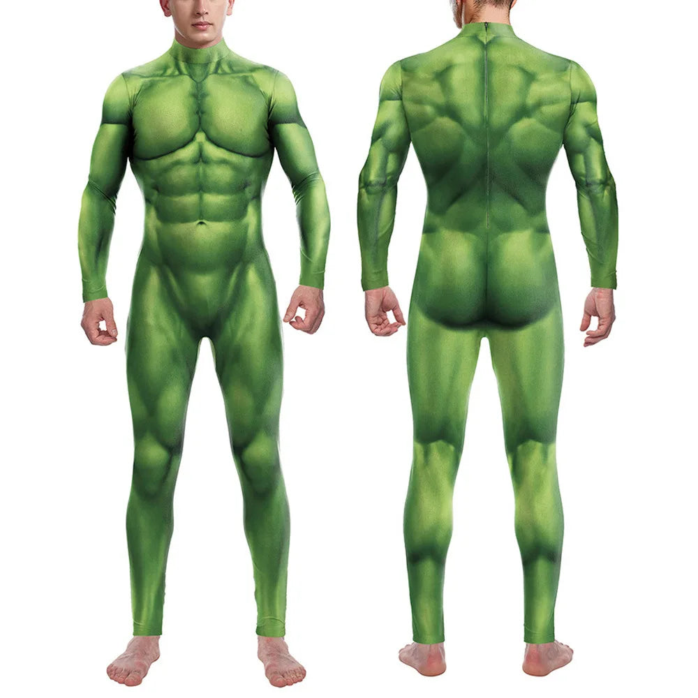 Moive Superhero Hulk Sexy Cosplay Costume Men Women Unisex Jumpsuits Purim Easter Carnival Party Tights Zentai Bodysuit Suit