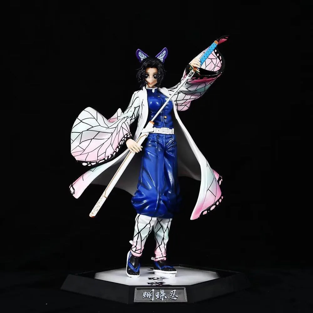 New Anime Demon Slayer Kochou Shinobu Standing posture Action Figures PVC Model Toys Doll Gifts Ornaments Collectible