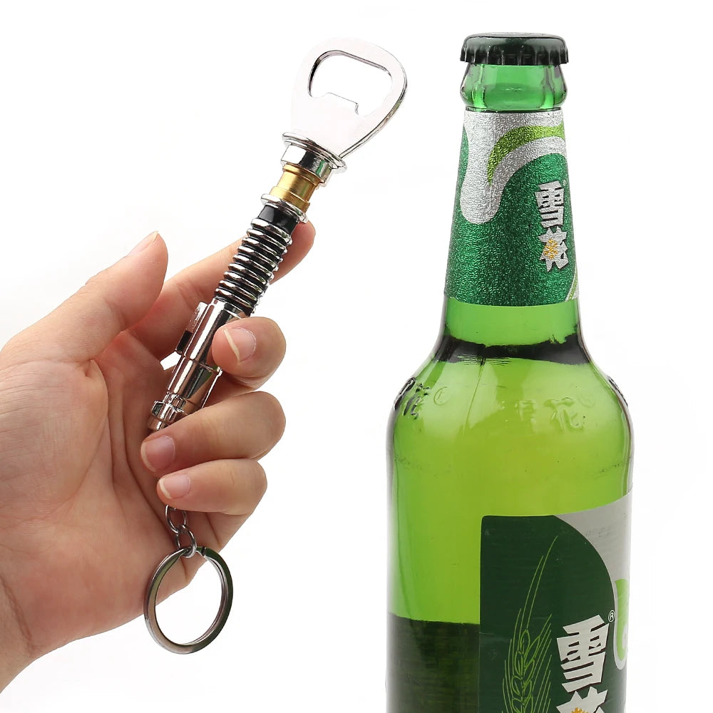 13cm Star Wars Bottle Opener Keychain Modelled on Luke's Lightsaber From Return of the Jedi Metal Bar Cap Beer Opener Tool