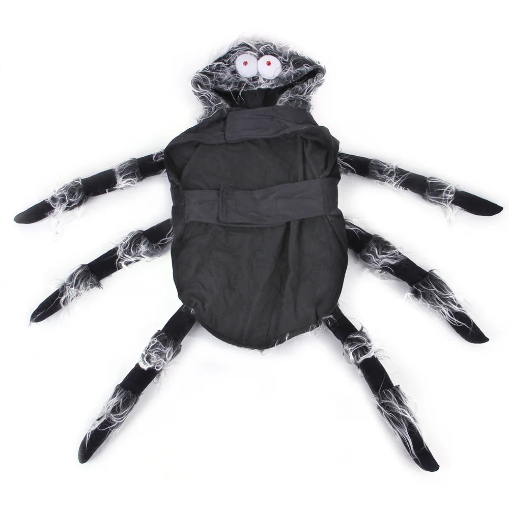 Halloween Dog Cat Spider Clothes Funny Simulation Black Spider Pet Costume For Small Medium Cats Party Cosplay Costumes