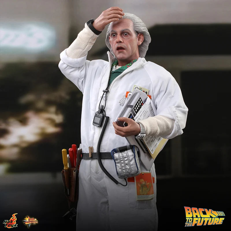 Hot Toys MMS609 MMS610 1/6 Back To The Future Dr. Emmett Brown Full Set 12 inch Male Soldiers Action Figures Collectible Model