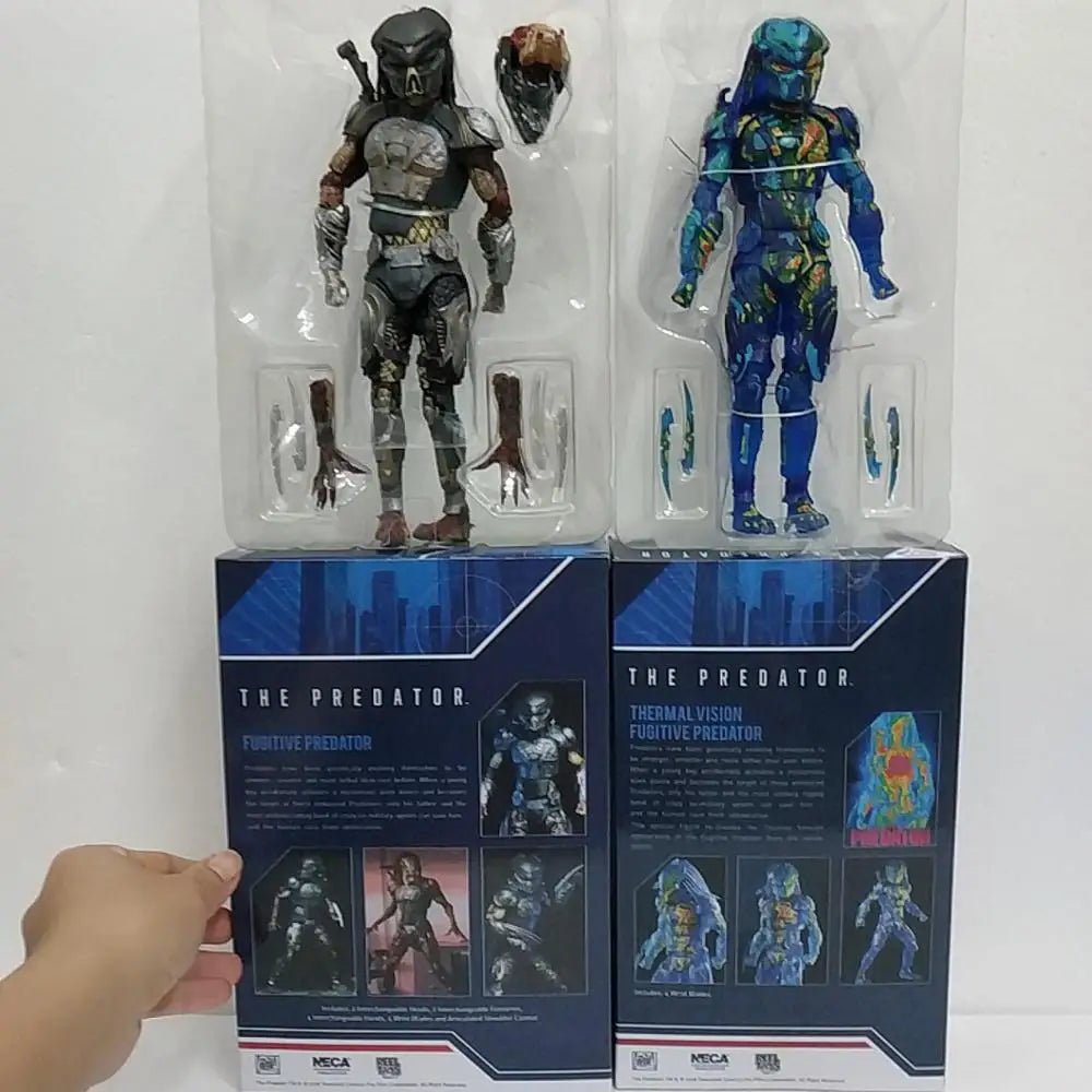 NECA Fugitive Predator Figure Aliens vs Predator Thermal Vision Fugitive Predator Action Figure Model Toys Doll Birthday Gifts