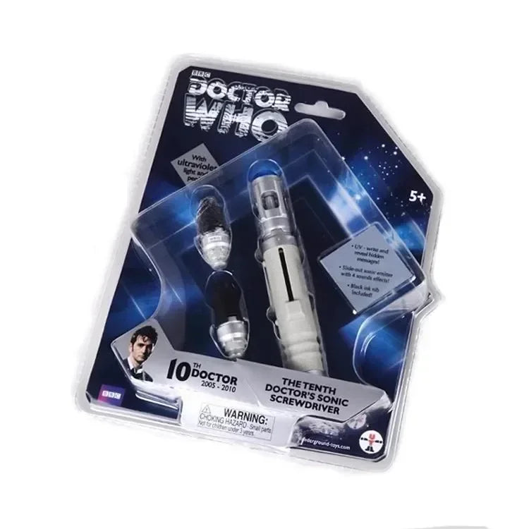 Doctor Who Sonic Screwdriver Toy 10th 12th 14th Generations Movie With Light Merchandise Cosplay Stretchable Toys Birthday Gifts