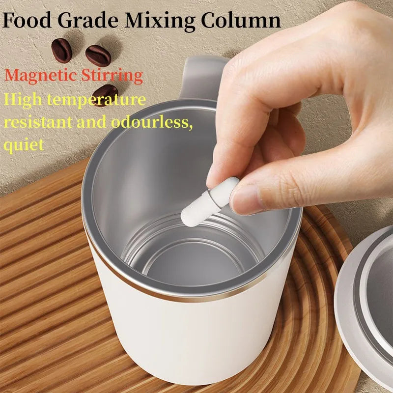1PC 400ml Automatic Portable Self Stirring Magnetic Coffee Mug USB Rechargeable 304 Stainless Steel Coffee Milk Mixing Cup