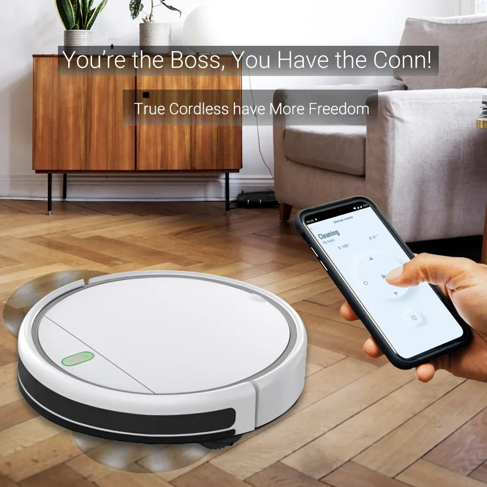 New 3600PA Robot Vacuum Cleaner Smart Automatic Charging Navigation Area On Map Intelligent Home Appliance Sweeping Robot Sweepe