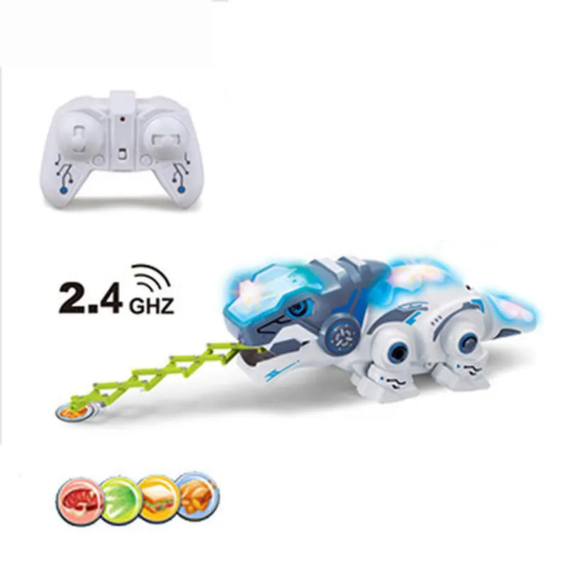 RC Cabrite Intelligent Robot Animal Remot Control Chameleon Walk Eat Electronic Lizard Pets Electric Toys Kids Birthday Gift