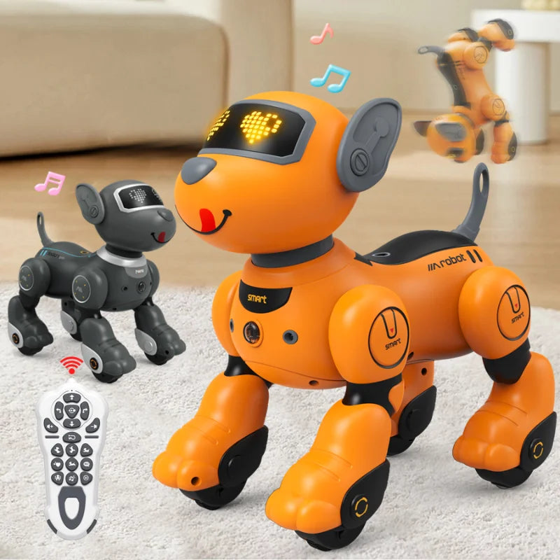 Children RC Toy 2.4G Remote Control Intelligent Robot Dog Training Teasing Walking Touch Interaction Etc Stunts Electronic Pets