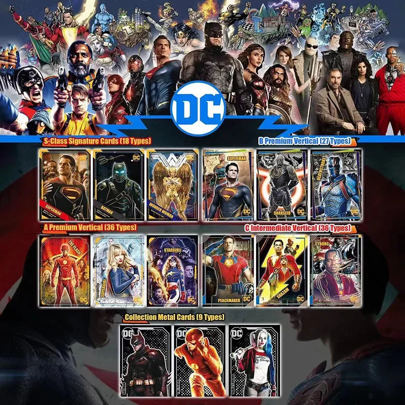 Marvel Cards DC Justice League Star Diamond Card Batman Superman Flash Wonder Woman Superhero Battle Collection Card Gift Toy