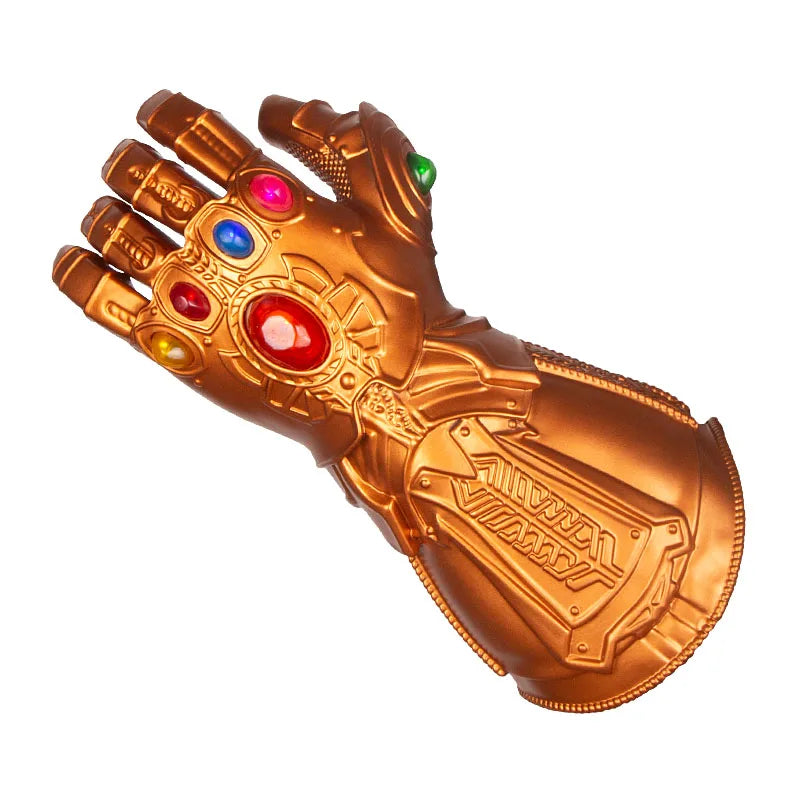 Infinity Gauntlet Light Glove Superhero Cosplay Gloves LED Weapon Kids Adult Carnival Costume Halloween Party props