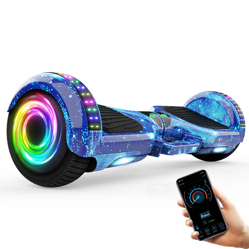 Custom 6.5''  Hoverboard for Kids Electric Hoverboard,Self-Balancing Scooter 500W Motor with Speaker and Led Lights