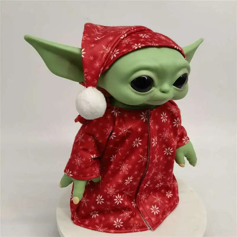 Christmas Disney 27cm Yoda Figure Grogu Action Figure Toys Yoda Star Wars Anime Plush Doll Model Toys Christmas Gifts