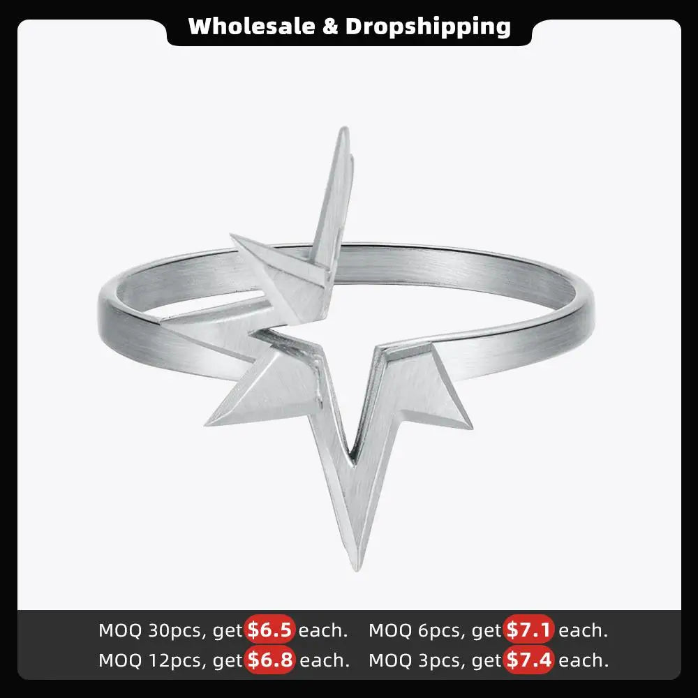 ENFASHION Celestial Star Rings For Women Anillos Mujer Halloween 18K Gold Color Stainless Steel Ring Fashion Jewelry R224162