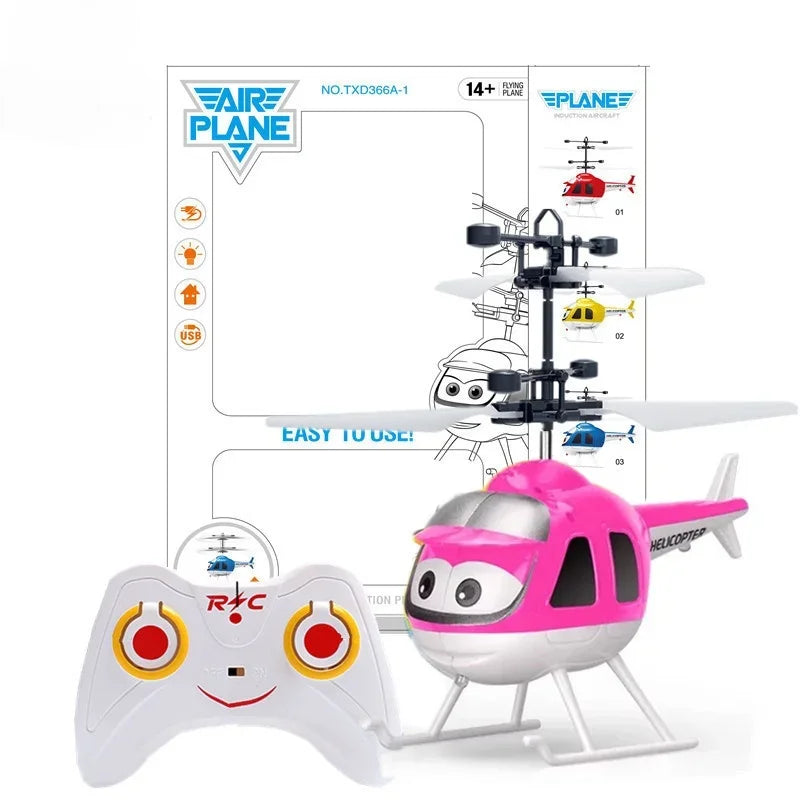 Little Fairy Induction Flying Vehicle Levitation Gesture Induction Airplane Helicopter Children's Toy
