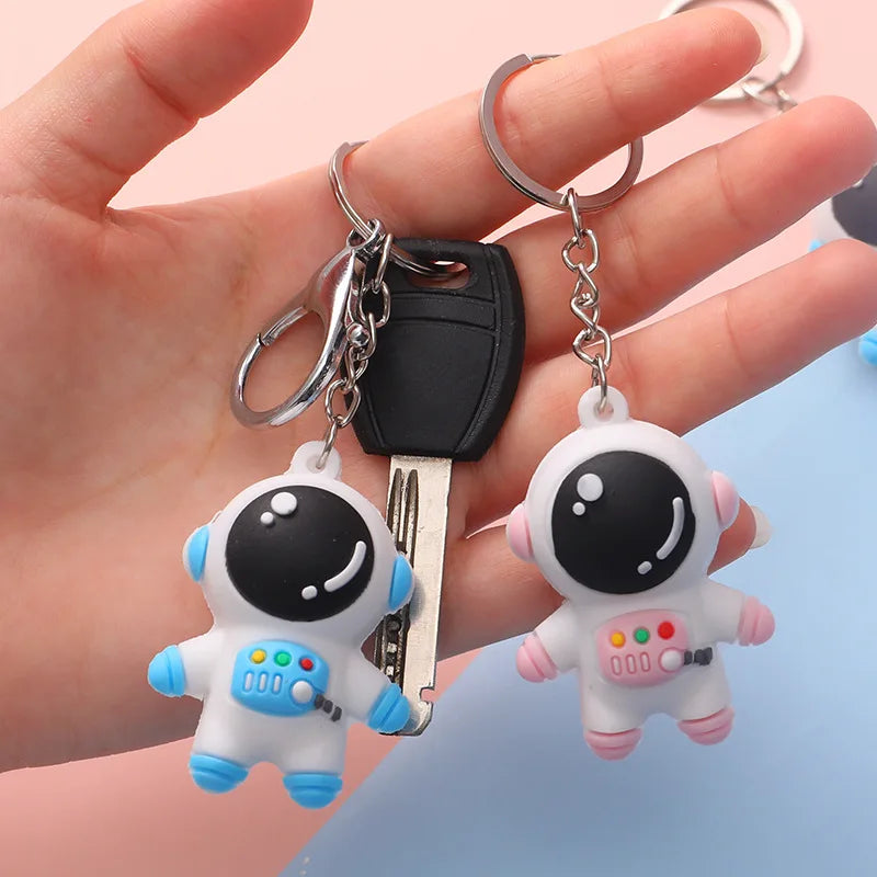 New Cartoon Astronaut Pattern Key Chain Bag Car Pendant Women Men Kids Key Chain Toys Gift