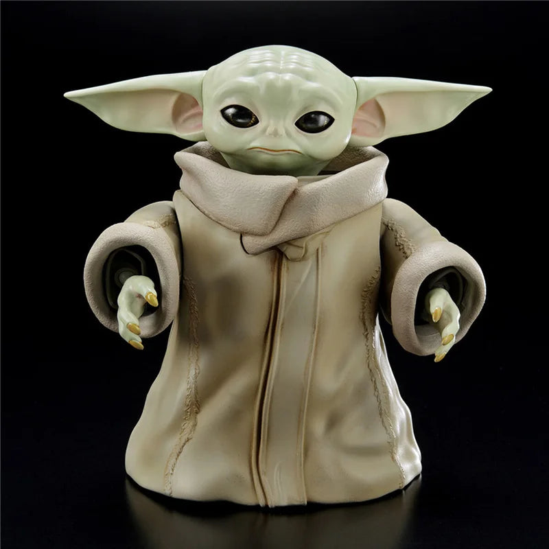 Bandai Original Star Wars Movie Anime 1/4 Grogu Action Figure Assembly Model Toys Collectible Model Ornaments Gifts For Children