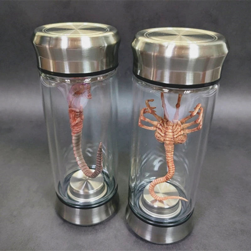 Alien Jar Xenomorph Specimen Facehugger Embryo Glass Jar Movie Prop Replica