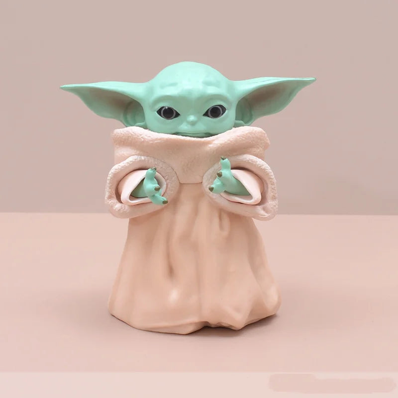 Christmas New 13cm Yoda Figure Grogu Action Figure Toys Baby Yoda Star Wars Anime Plush Doll Christmas Gifts For Children