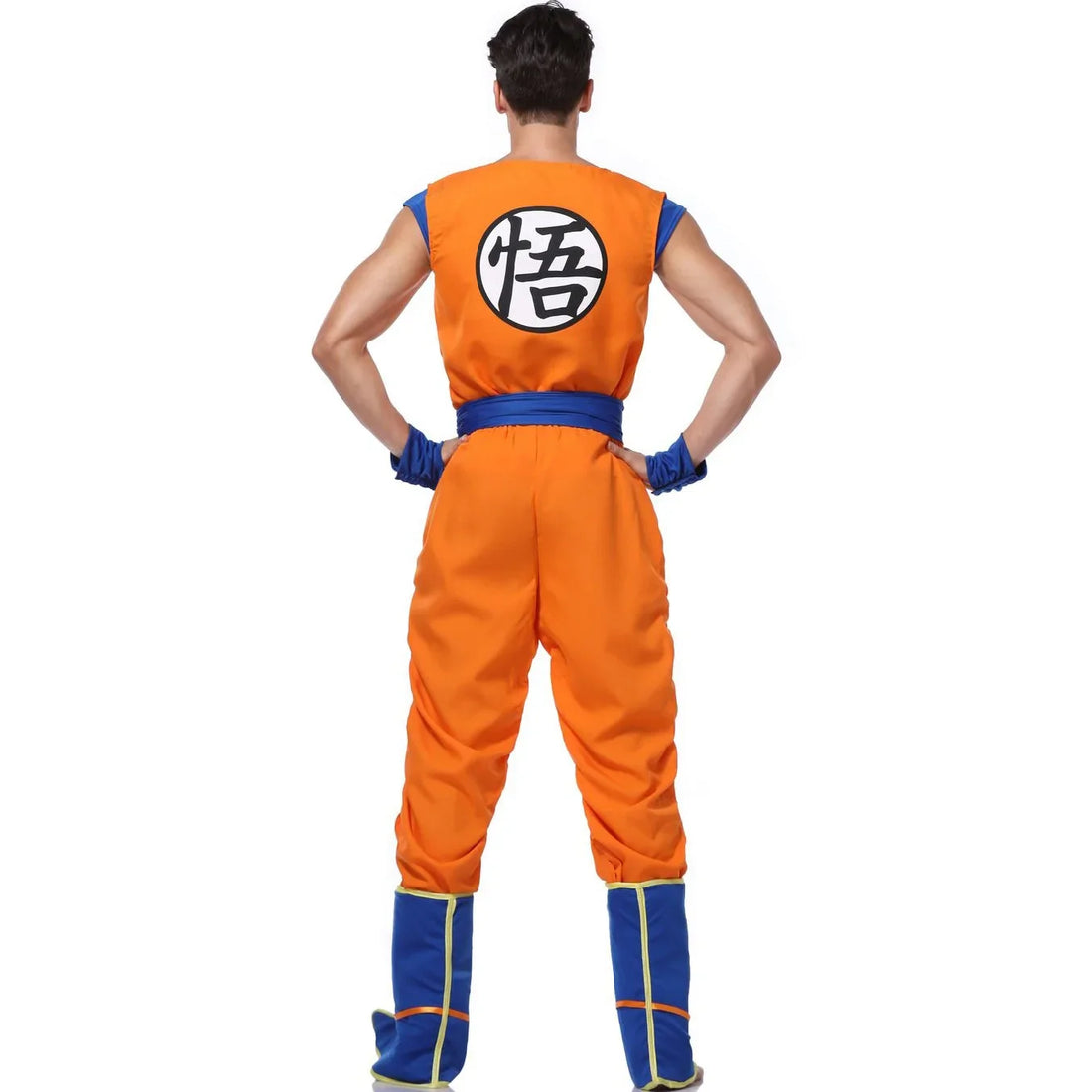 Halloween Japanese Anime Adult Orange Suits Son Goku Cosplay Costume Anime Superheroes Jumpsuit Role Play Dress Up