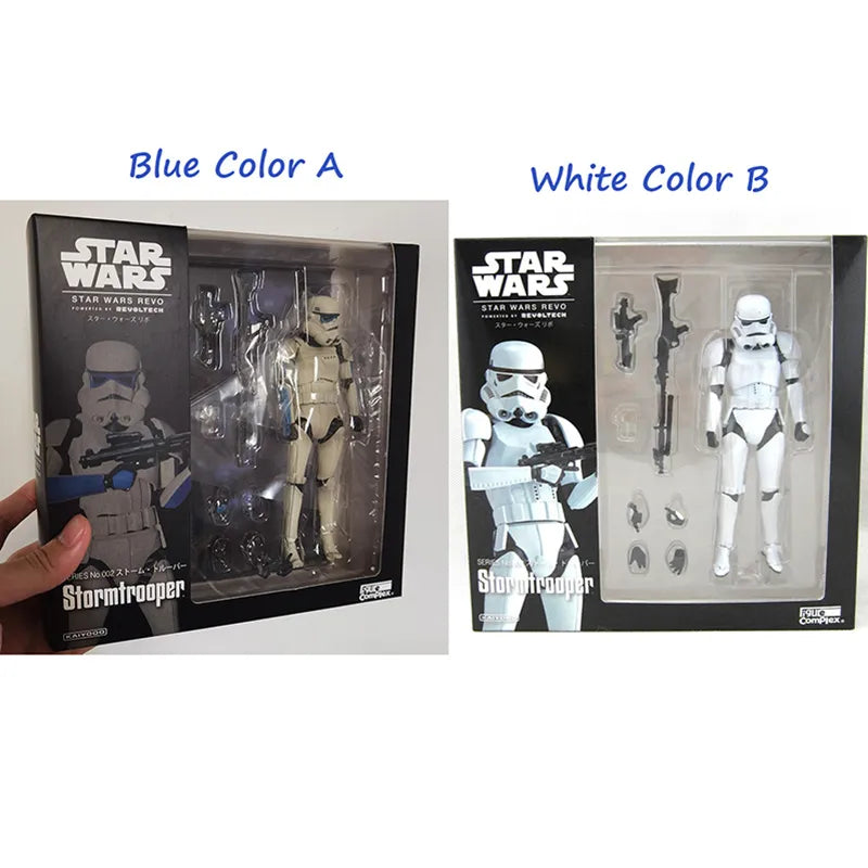 Disney Star Wars Revo Stormtrooper Action Figure Dolls Toy Collection Joints Movable Decoration Mando Figure Dolls Toy Gifts