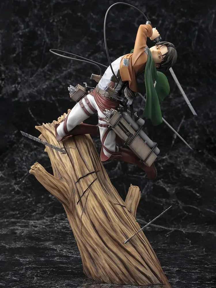 Attack on Titan Artfx J Levi Mikasa Ackerman Renewal Package Ver. PVC Action Figure Anime Figure Model Toys Collection Doll Gift