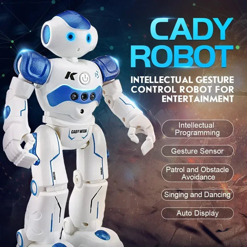 RC Robot Toy IR Gesture Remote Control R2 Cady Wida Intelligent Vector Smart Robotica Dancing Robo Kids For Children Kids Gift