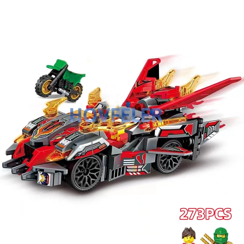 Legacys Ninjacar Automobile Race Model Building Blocks Technical Kai Season 14 Kids Classical Toys Bricks Gift for Children Boys