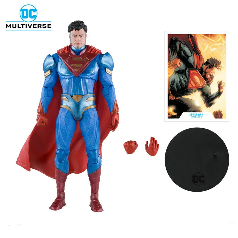 [In Stock Original Mcfarlane Toys Injustice 2 Superman Anime Action Figure Statue Figures Collection Figurine Gifts For Kids Toy