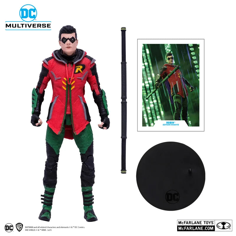 Spot Mcfarlane Dc Comic Doll Gotham Knight Game First Wave Nightwing Robin Action Figure Collection Model