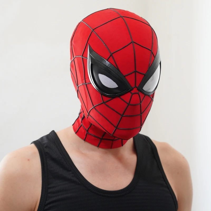 Marvel PS4 Spider-Man 1:1 3D Spiderman Mask with Faceshell Handmade Halloween Cosplay Masks Costume Replica Birthday Gift