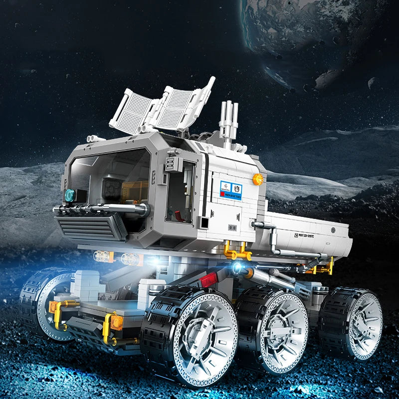 Wandering Earth II Building Blocks Astronaut Figures Moon Vehicle Lunar Transporter Space Station Bricks Toys For Children Gift