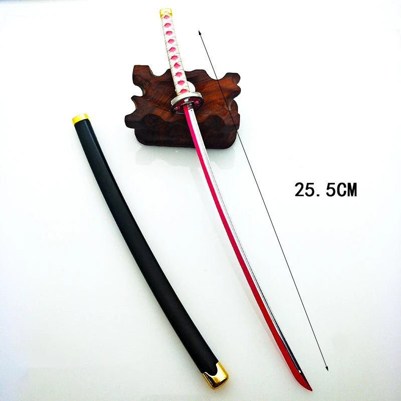 Demon Slayer Nichirin Metal Weapon Sword, Kimetsu no Yaiba, Snake Pillar, Kimetsu No Yaiba, Iguro Kobanai Tanjiro Nezuko, 25cm