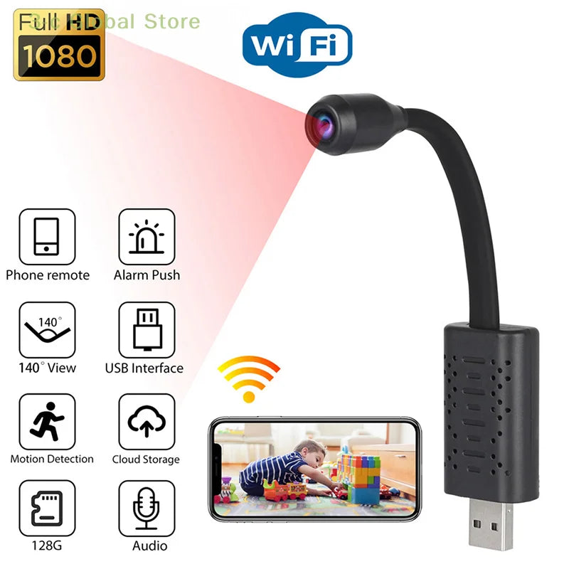 Mini Camera U21 A9 Mini Camera 4K Wifi Portable P2P IP/AP Remote Control USB Surveillance Camera HD 1080P