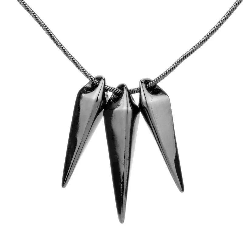 Anime SHAMAN KING Yoh Asakura Cosplay Necklace Unisex Alloy Choker Punk Hip-pop Awl Pendant Jewelry Gothic Accessory Props Gifts