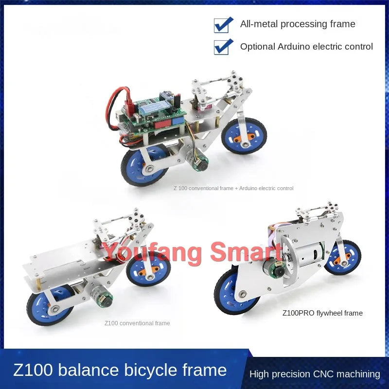 Self-Balancing Metal CNC Machined Mini Bike For Arduino Robot Car with IOS-APP Control RC Tank Metal Motorcycle UNO Kit