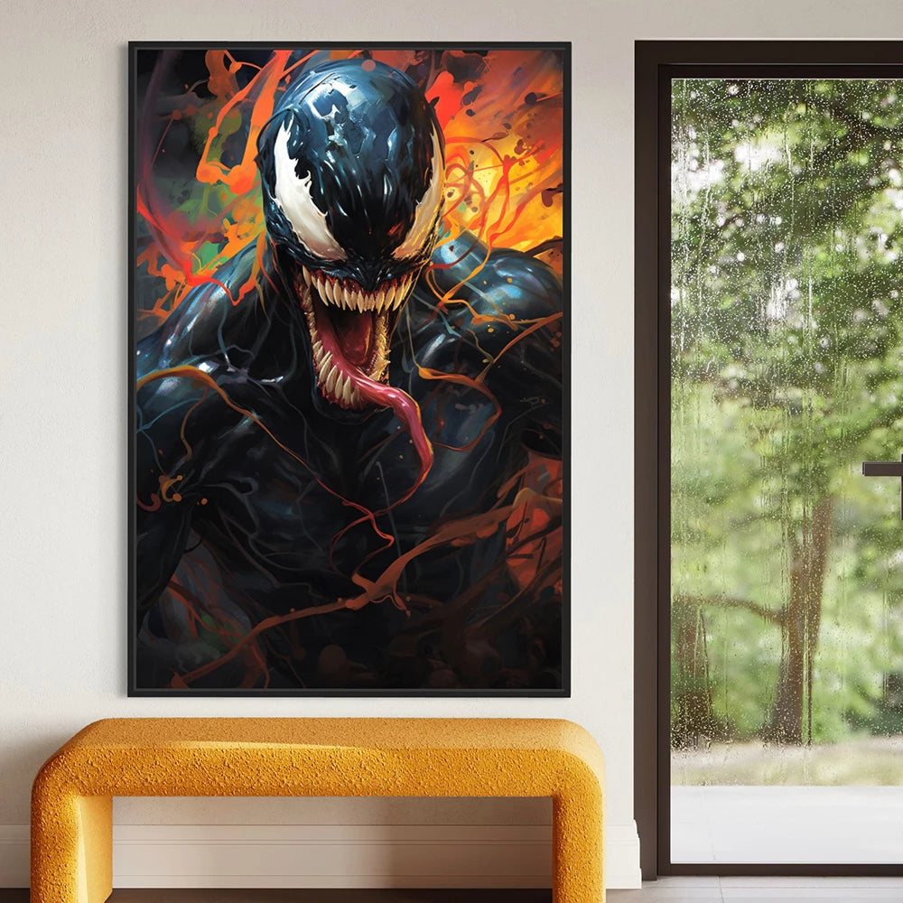 Disney Superhero Poster Venom Graffiti Wall Art Canvas Painting Prints For Bedroom Games Room Decor Marvel Gift